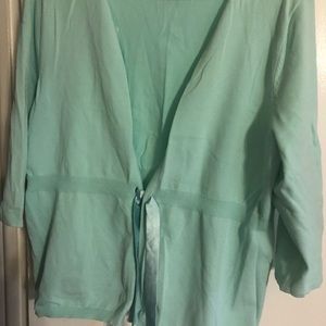 Light aqua sweater.  Lane Bryant.  Size 18/20